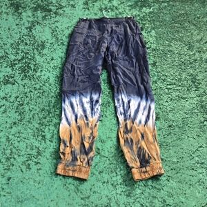 Young Fabulous & Broke Blue and Brown Tie-Dye Cropped Pants338